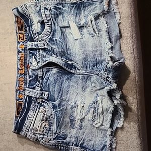 Rock Revival Acid washed denim shorts
